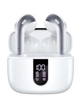 Bluetooth Headphone Wireless Earbud Airpods Pro 2 Charging Case Waterproof WHITE